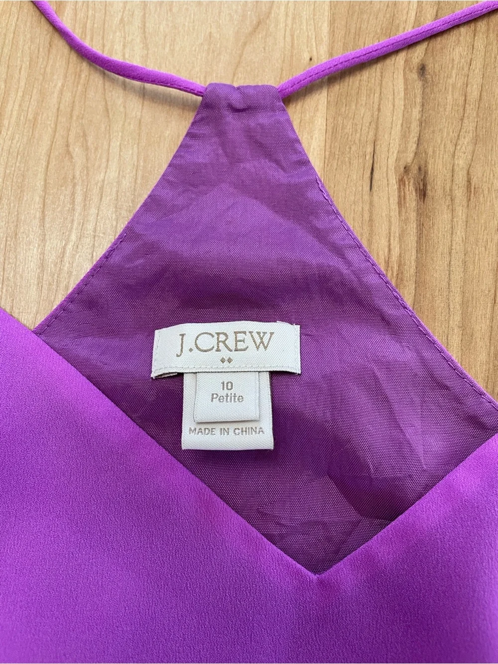 J. Crew Fuchsia Spaghetti Strap Racerback Sheath Dress Size 10P
